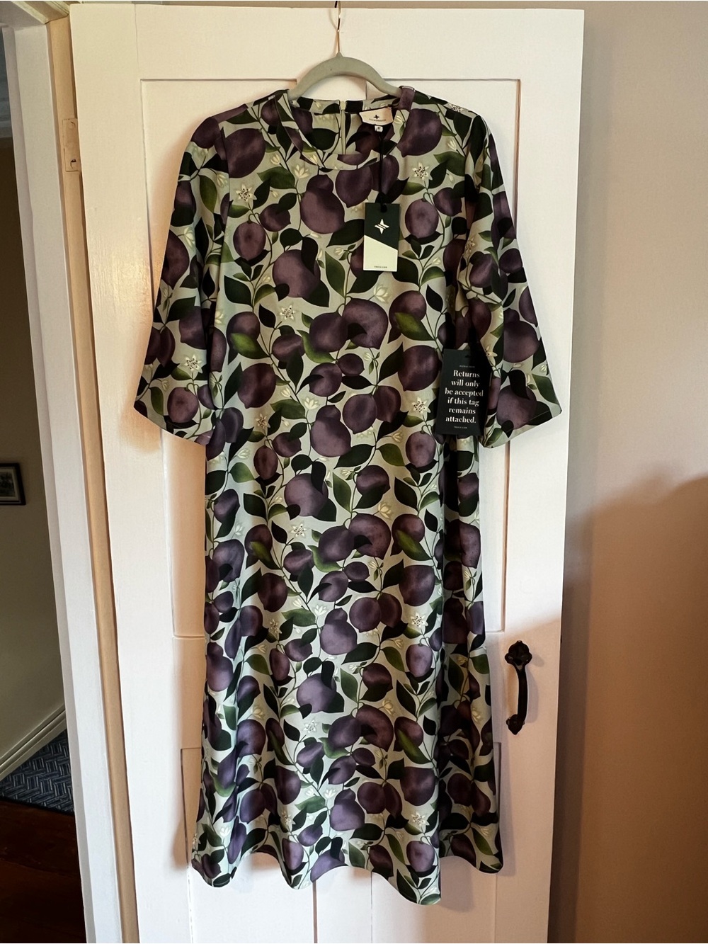 NWT Tuckernuck Jamie Tuscan Plum midi dress Sz MEDIUM